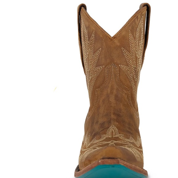 LANE -New in Box, “Lexington Bootie” Brown Western Ankle Boots-Size 8.5 - Picture 6 of 13